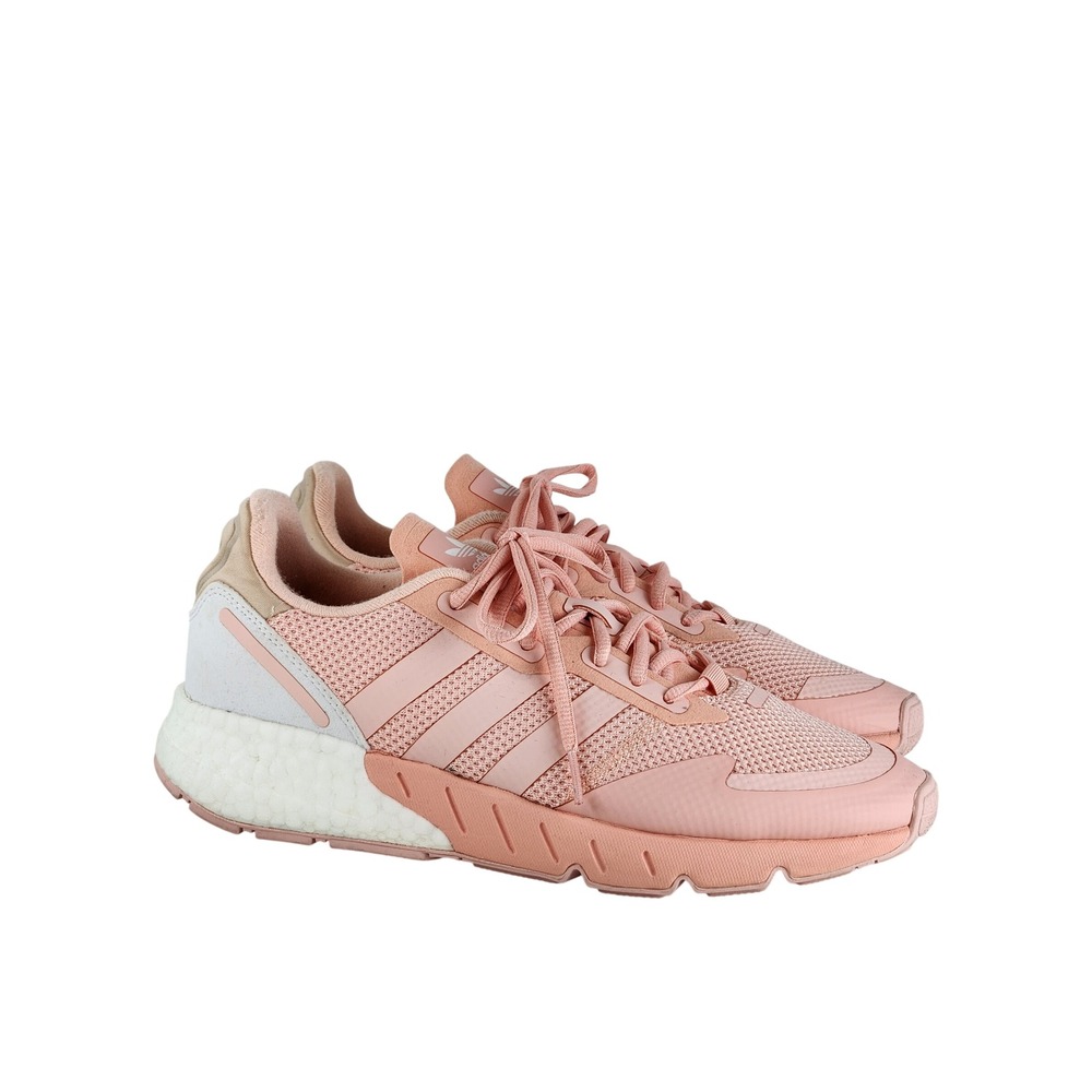 Adidas ZX 1K Boost Pink White Womens Running Shoes H00431 Size 10
